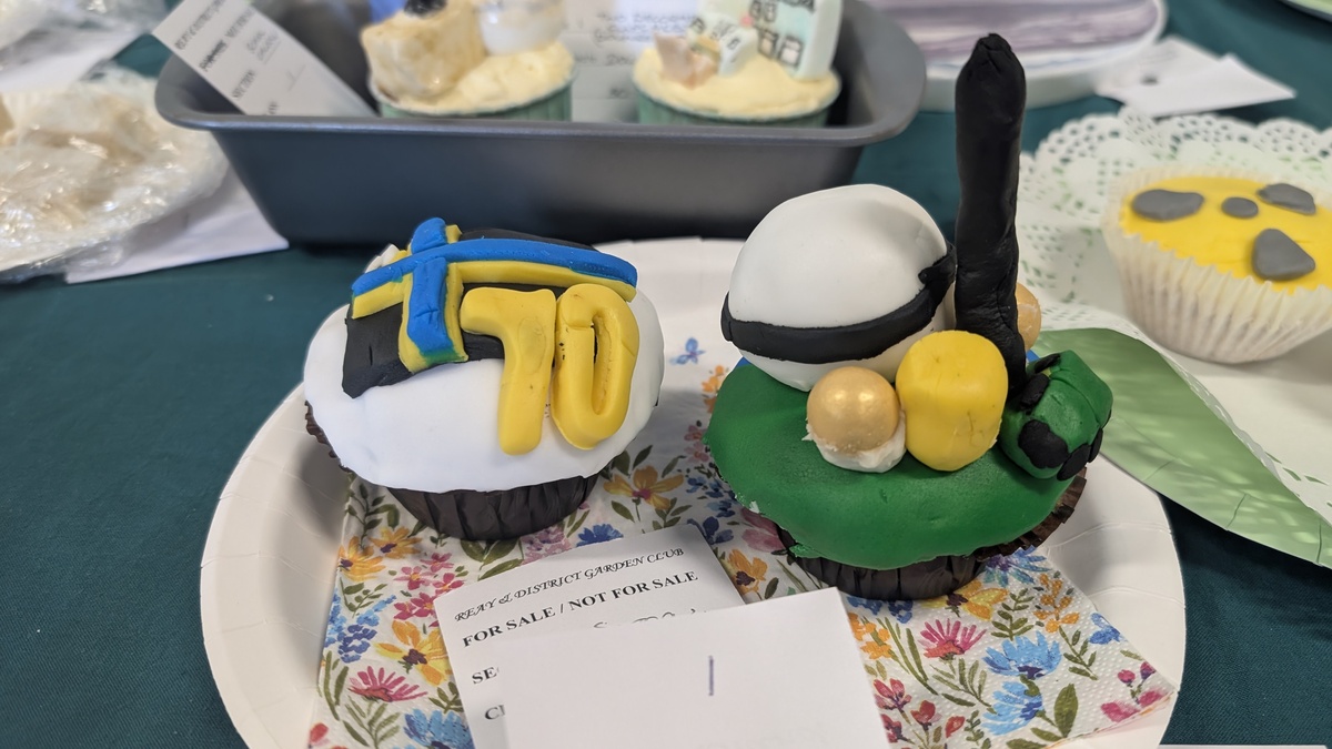Cupcakes celebrating Dounreay's 70th anniversary